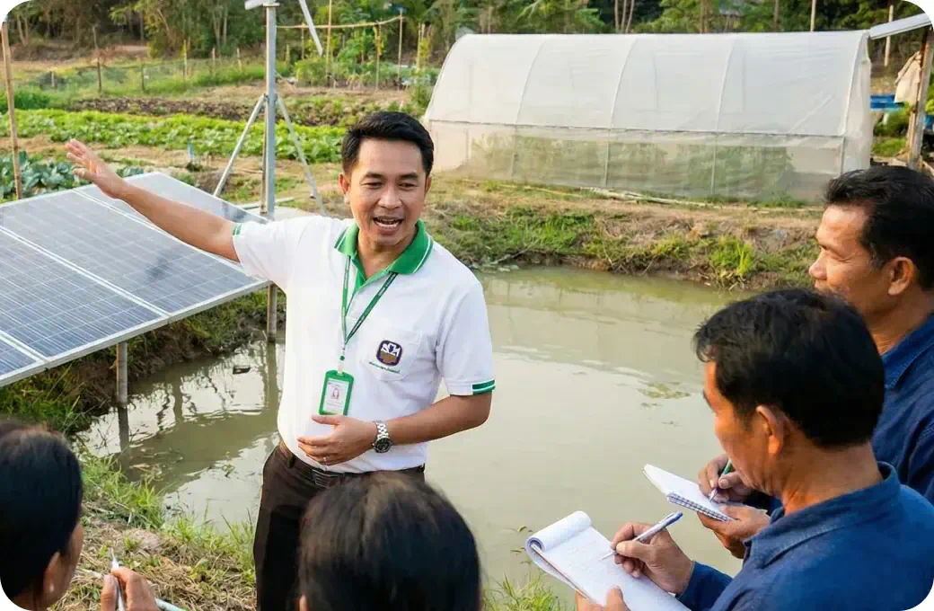 โครงการ “เกษตรพลังงานสะอาด สู่การลดต้นทุนที่ยั่งยืน”