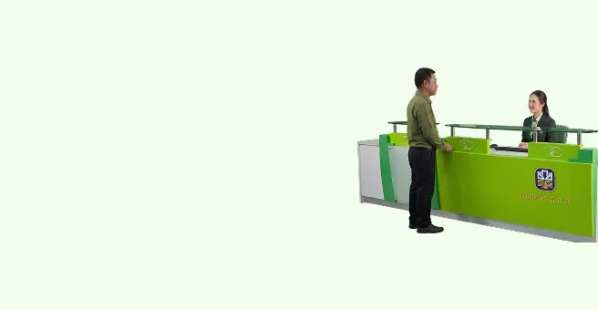 จองคิวบริการ <br />ที่สาขา
