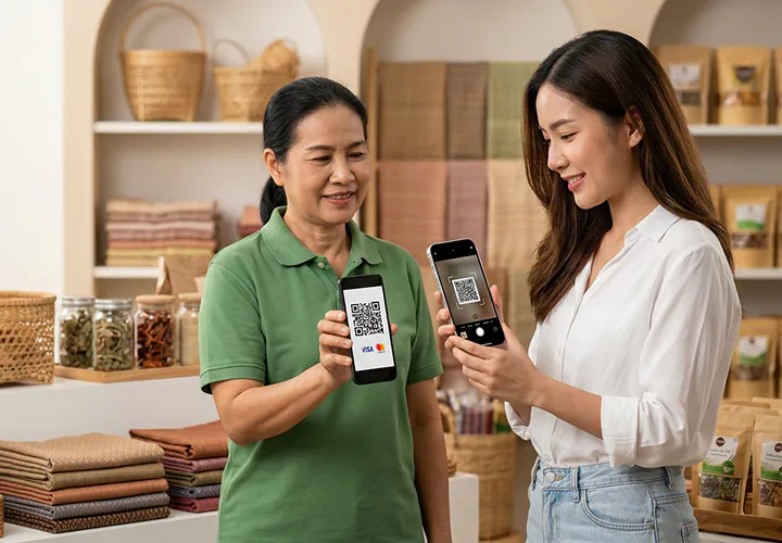 QR Code Visa / Mastercard