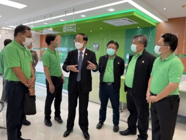 ประธานกรรมการ ธ.ก.ส. ตรวจเยี่ยมการดำเนินงาน การก่อสร้างอาคารสำนักงาน แห่งใหม่ของ ธ.ก.ส. สาขาสารภี จังหวัดเชียงใหม่