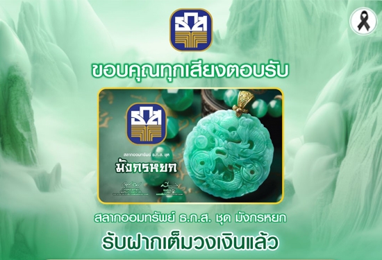ปิดการรับฝากสลากออมทรัพย์ ธ.