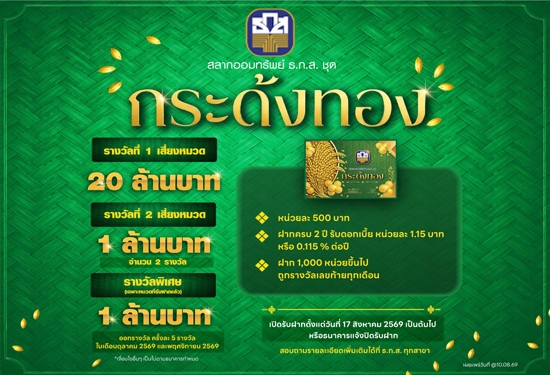 สลากออมทรัพย์ ธ.ก.ส. ชุดกระด้ง