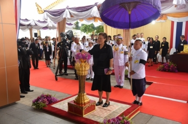 BAAC welcomed HRH Maha Chakri Sirindhorn  on her arrival at BAAC booth at the event of National Day of Rice Production Techno T