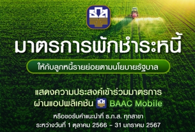 มาตรการพักชำระหนี้ให้กับลู