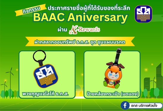 ประกาศรายชื่อผู้ได้รับ ของท