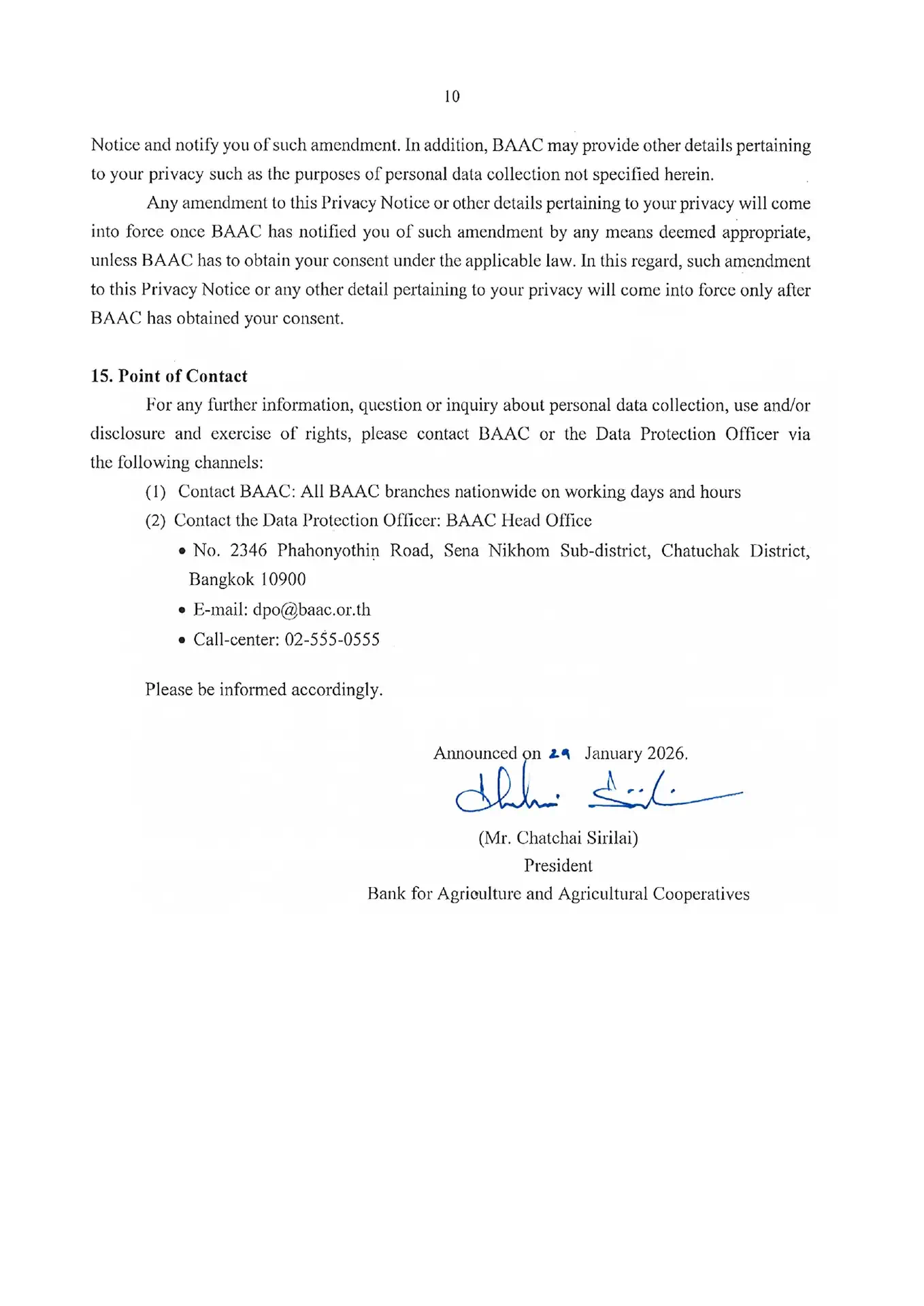 privacy notice content 10