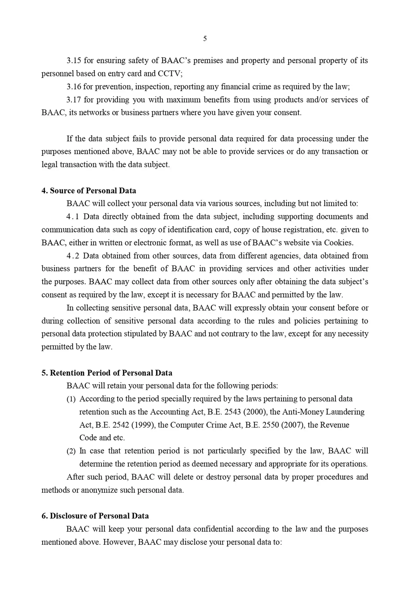 privacy notice content 5