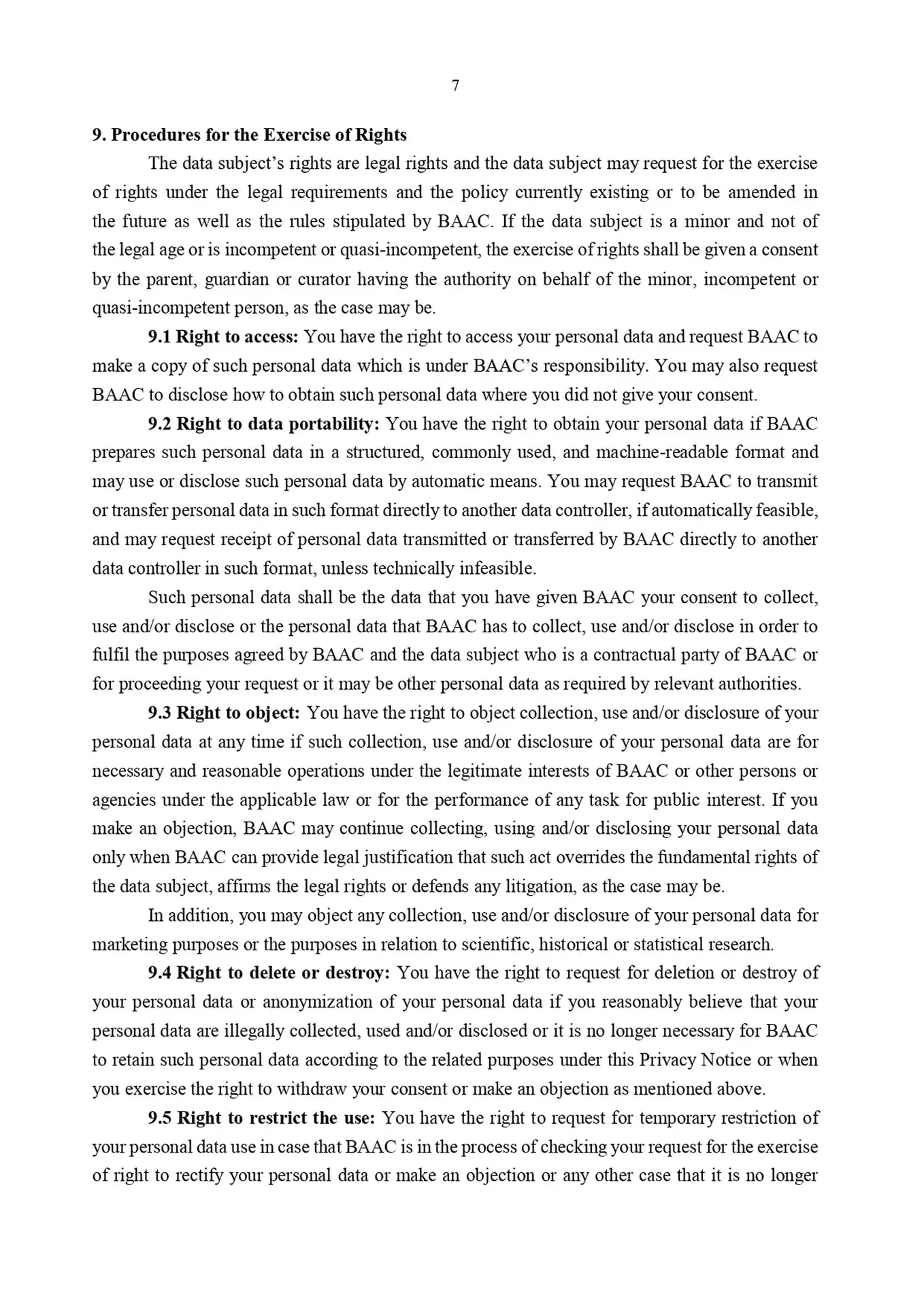 privacy notice content 7