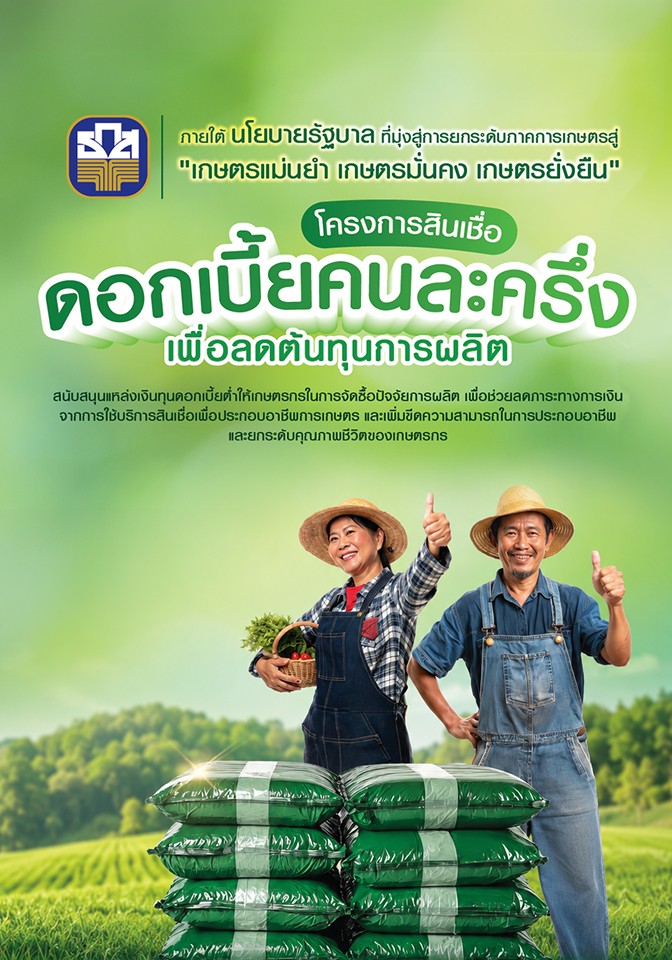 โครงการสินเชื่อ ดอกเบี้ยคนละครึ่ง